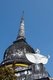 Thailand: A smaller outlying chedi and garuda figure, Wat Phra Mahathat, Nakhon Sri Thammarat